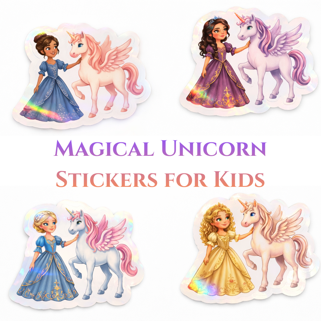 Magical Unicorn Stickers for Kids