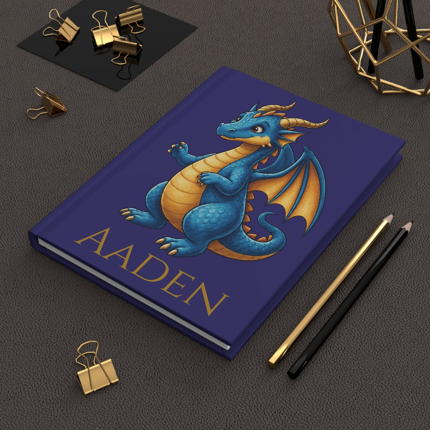 Aaden Dragon Journal | Personalized Hardcover Notebook