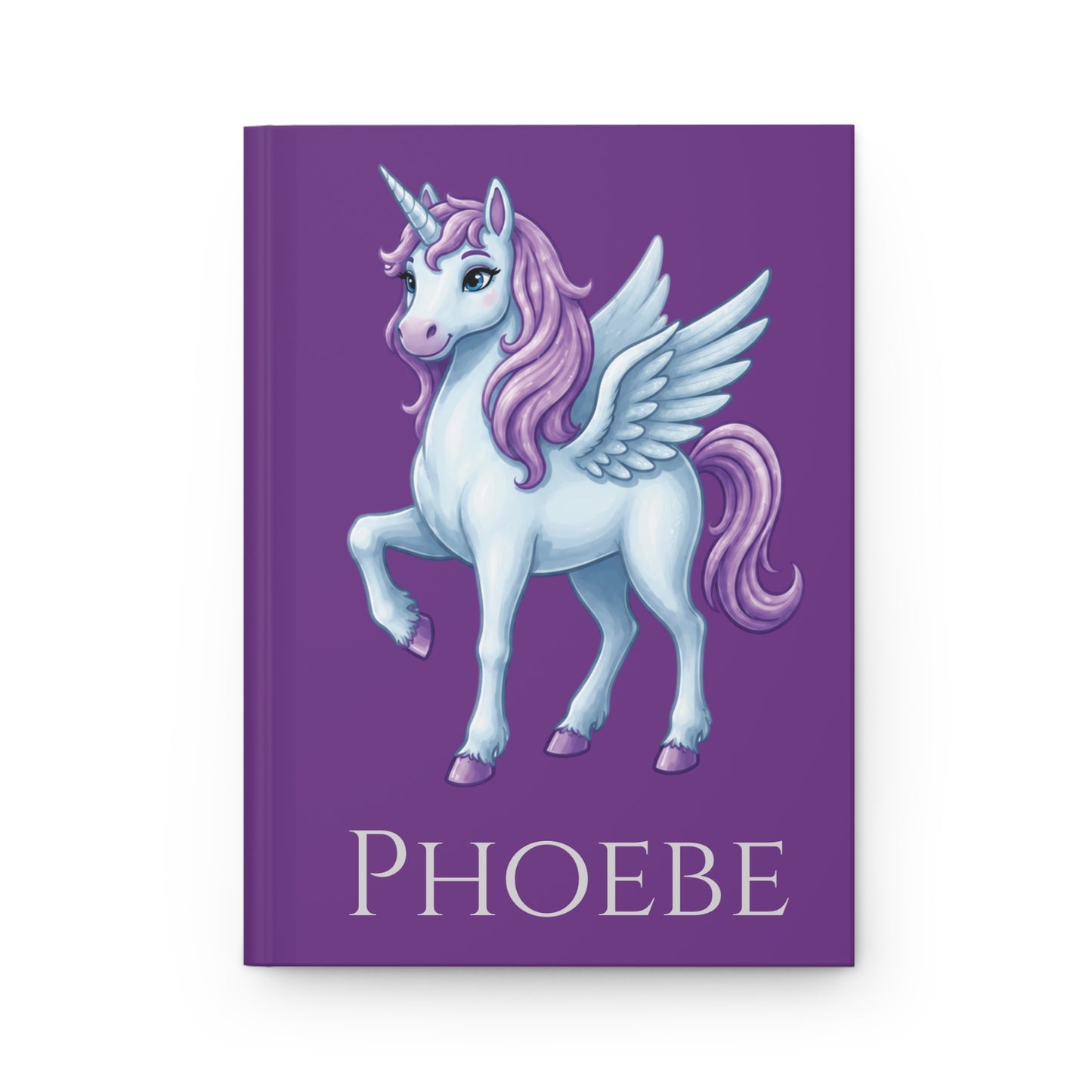 Phoebe Unicorn Journal | Personalized Hardcover Notebook