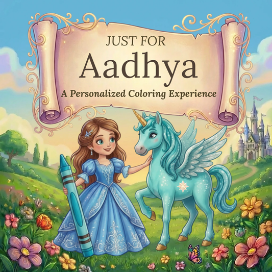 Aadhya Personalized Coloring Book | Ages 4-8 | L.K. Bunting