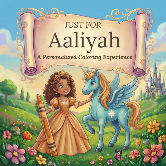 Aaliyah Personalized Coloring Book | Ages 4-8 | L.K. Bunting