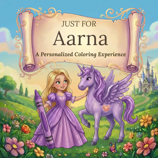 Aarna Personalized Coloring Book | Ages 4-8 | L.K. Bunting