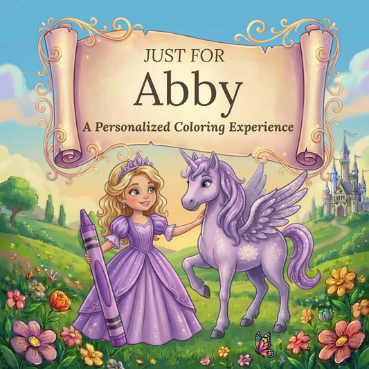 Abby Personalized Coloring Book | Ages 4-8 | L.K. Bunting