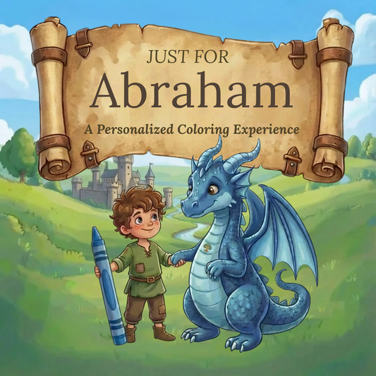 Abraham Personalized Coloring Book | Ages 4-8 | L.K. Bunting