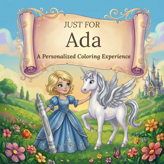 Ada Personalized Coloring Book | Ages 4-8 | L.K. Bunting