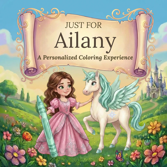 Ailany Personalized Coloring Book | Ages 4-8 | L.K. Bunting