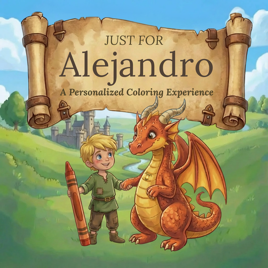 Alejandro Personalized Coloring Book | Ages 4-8 | L.K. Bunting