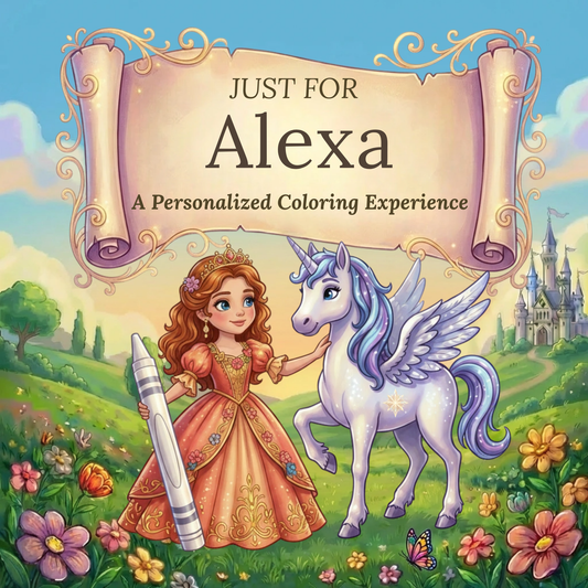 Alexa Personalized Coloring Book | Ages 4-8 | L.K. Bunting