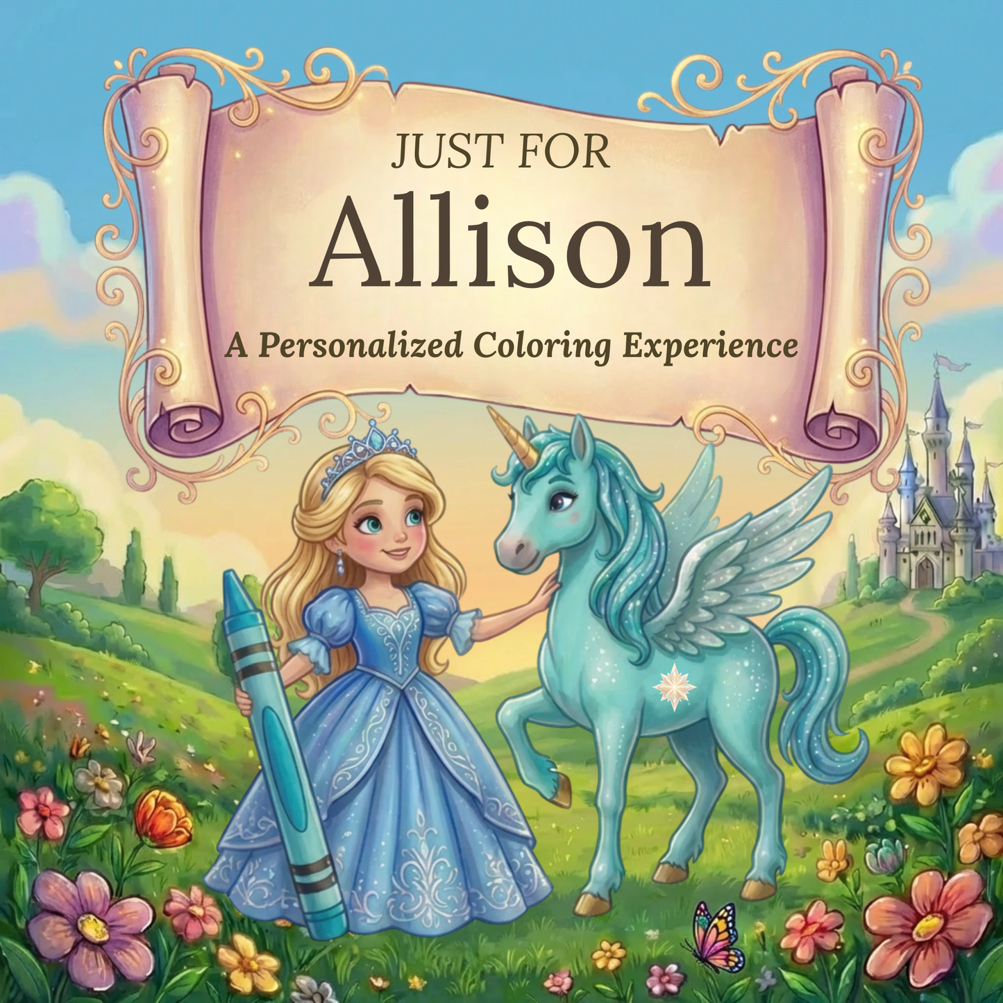 Allison Personalized Coloring Book | Ages 4-8 | L.K. Bunting