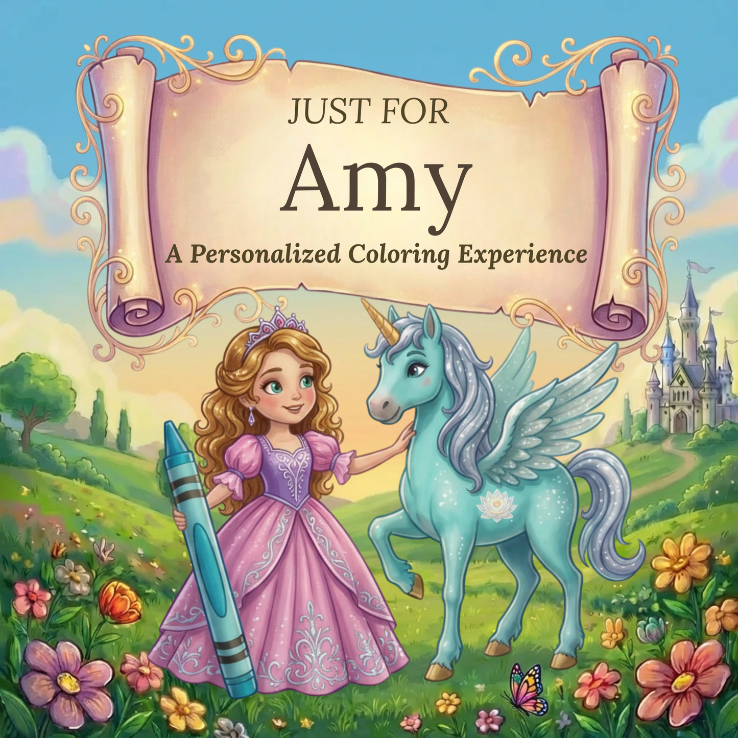 Amy Personalized Coloring Book | Ages 4-8 | L.K. Bunting