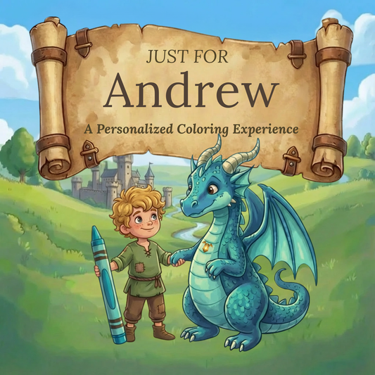 Andrew Personalized Coloring Book | Ages 4-8 | L.K. Bunting