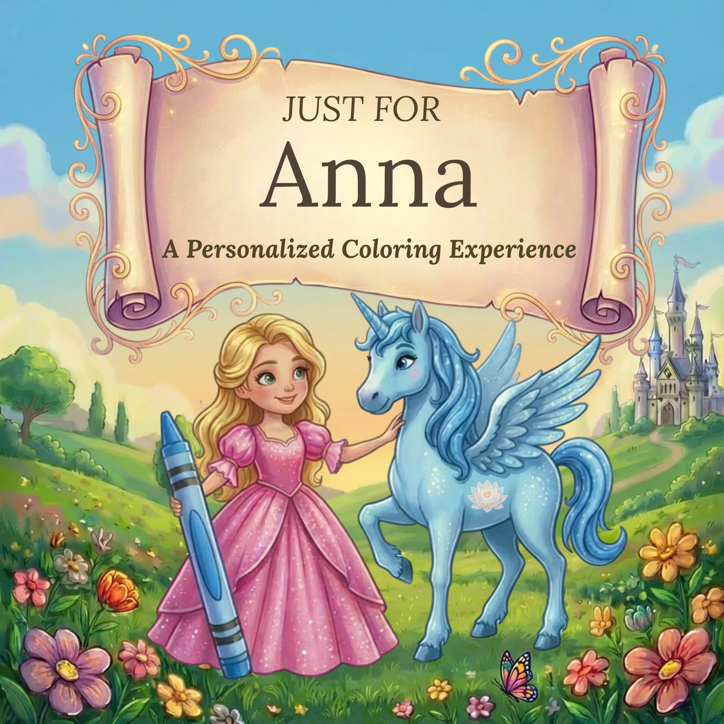 Anna Personalized Coloring Book | Ages 4-8 | L.K. Bunting