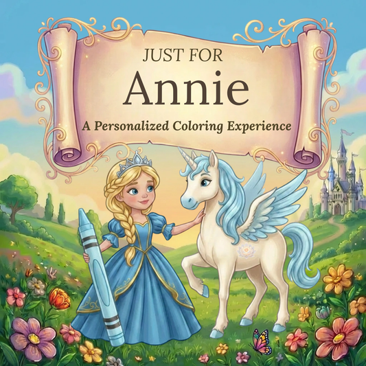 Annie Personalized Coloring Book | Ages 4-8 | L.K. Bunting