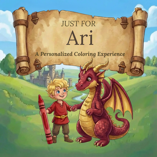 Ari Personalized Coloring Book | Ages 4-8 | L.K. Bunting