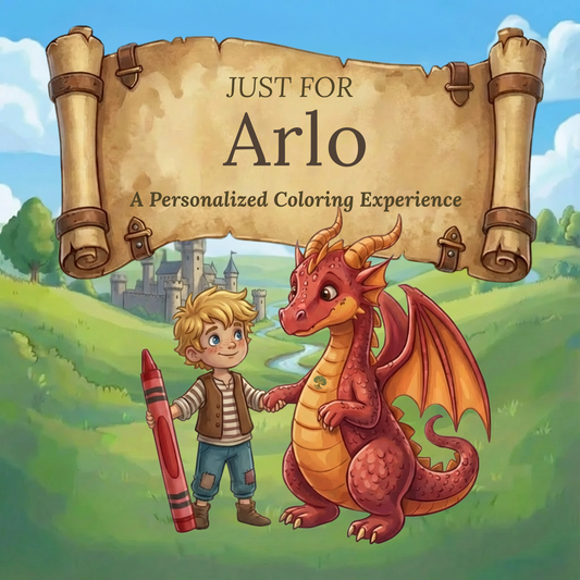 Arlo Personalized Coloring Book | Ages 4-8 | L.K. Bunting