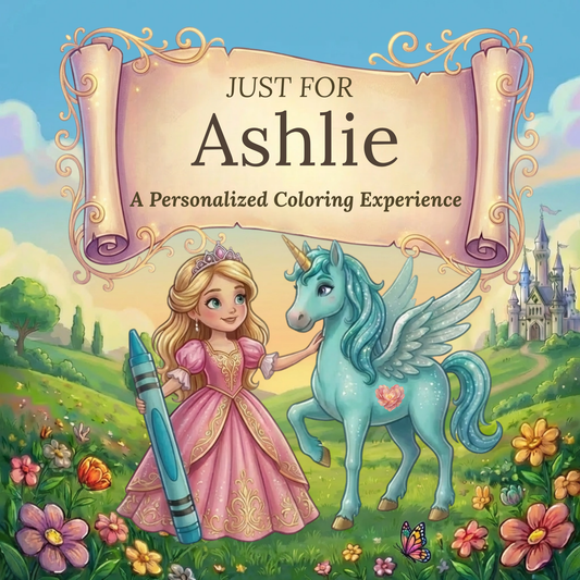 Ashlie Personalized Coloring Book | Ages 4-8 | L.K. Bunting