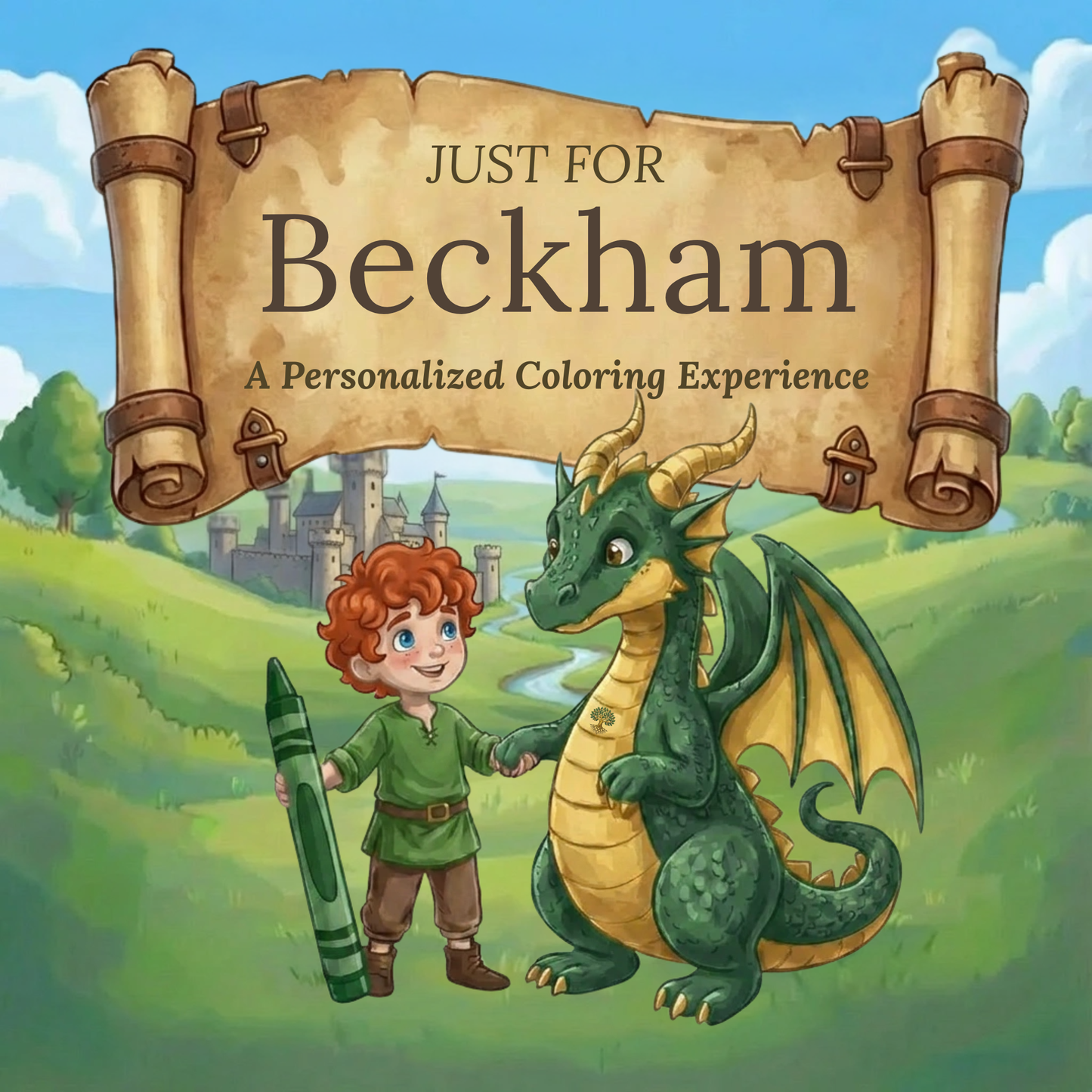 Beckham Personalized Coloring Book | Ages 4-8 | L.K. Bunting