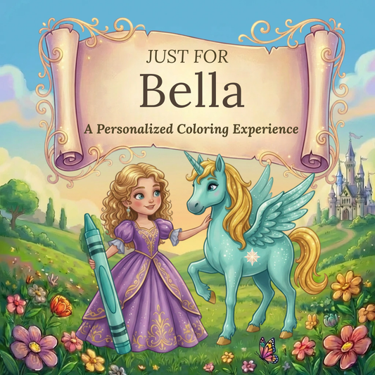Bella Personalized Coloring Book | Ages 4-8 | L.K. Bunting