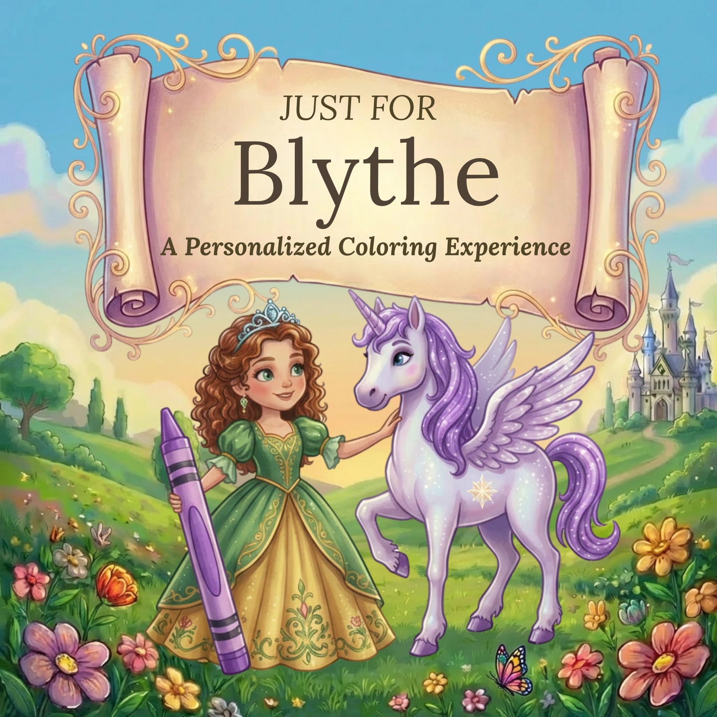 Blythe Personalized Coloring Book | Ages 4-8 | L.K. Bunting