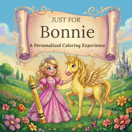 Bonnie Personalized Coloring Book | Ages 4-8 | L.K. Bunting