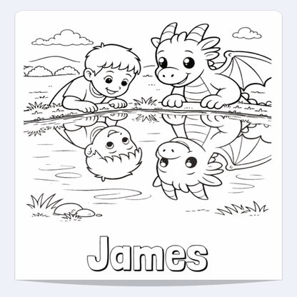 James Personalized Coloring Book | Ages 4-8 | L.K. Bunting