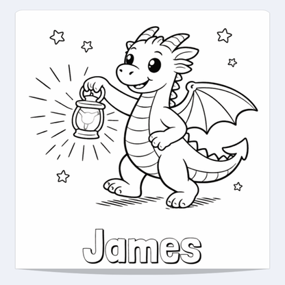 James Personalized Coloring Book | Ages 4-8 | L.K. Bunting