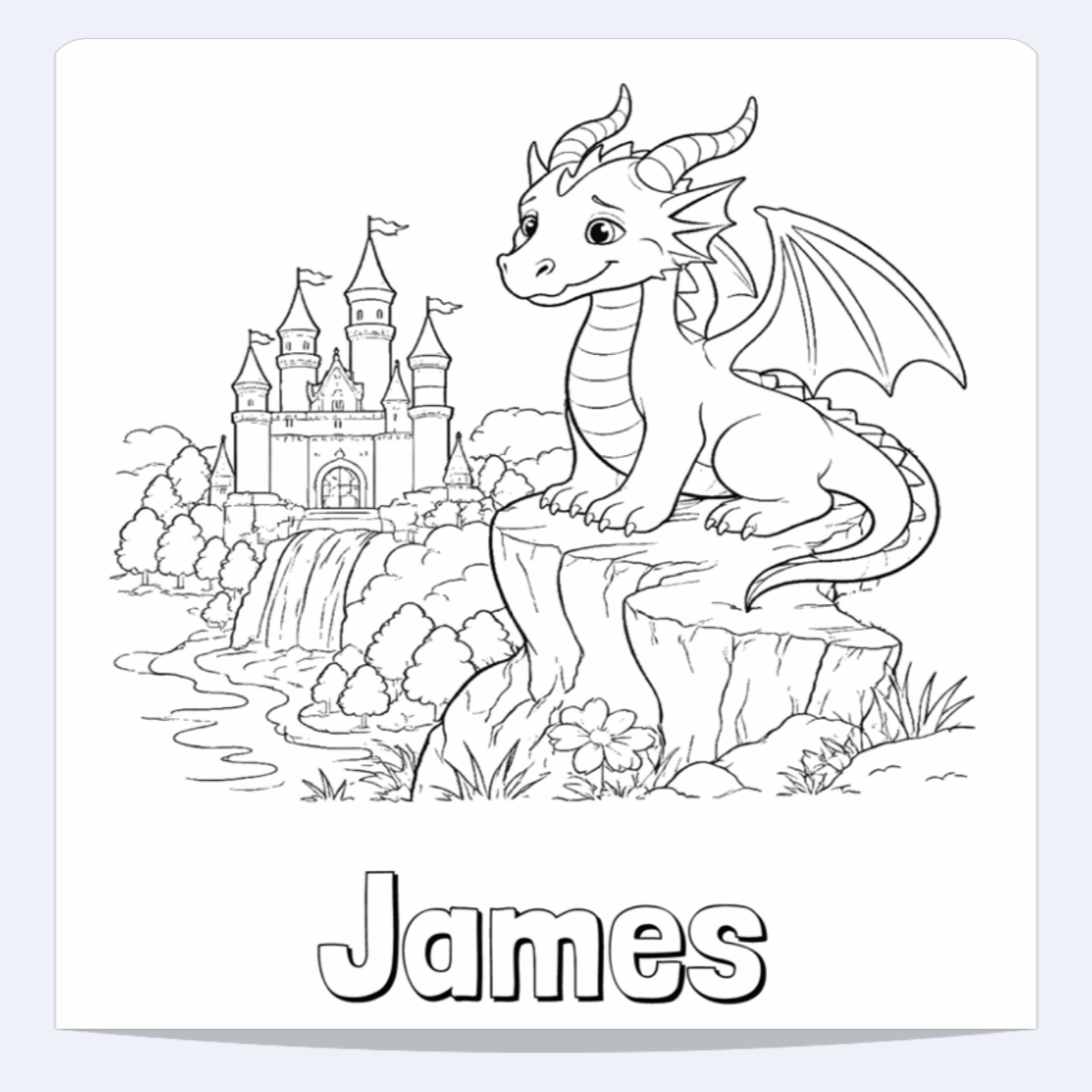 James Personalized Coloring Book | Ages 4-8 | L.K. Bunting