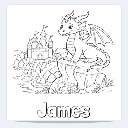 James Personalized Coloring Book | Ages 4-8 | L.K. Bunting