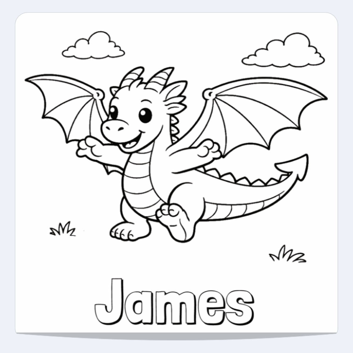 James Personalized Coloring Book | Ages 4-8 | L.K. Bunting