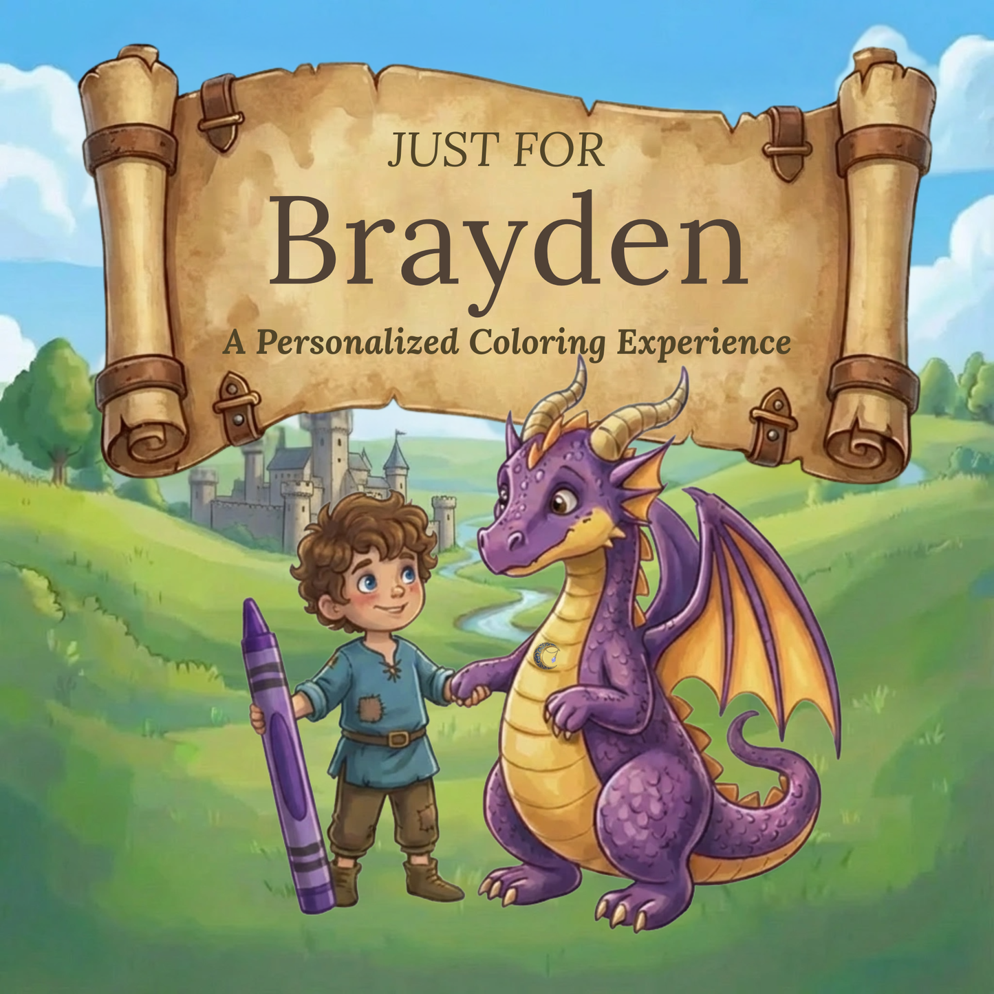 Brayden Personalized Coloring Book | Ages 4-8 | L.K. Bunting
