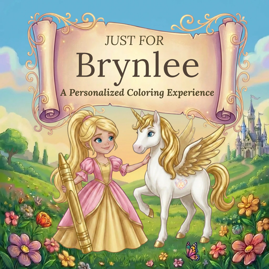Brynlee Personalized Coloring Book | Ages 4-8 | L.K. Bunting