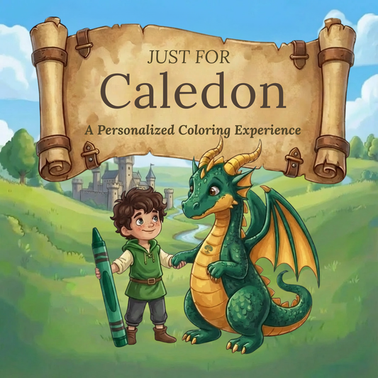 Caledon Personalized Coloring Book | Ages 4-8 | L.K. Bunting