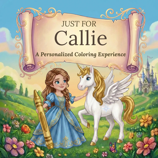 Callie Personalized Coloring Book | Ages 4-8 | L.K. Bunting