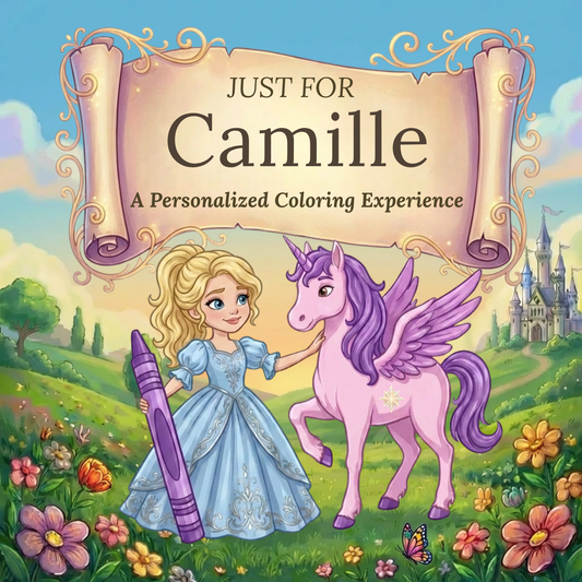 Camille Personalized Coloring Book | Ages 4-8 | L.K. Bunting