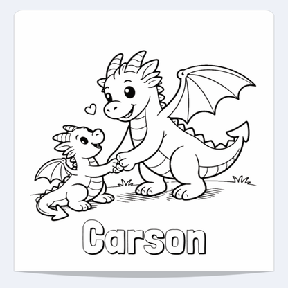 Carson Personalized Coloring Book | Ages 4-8 | L.K. Bunting