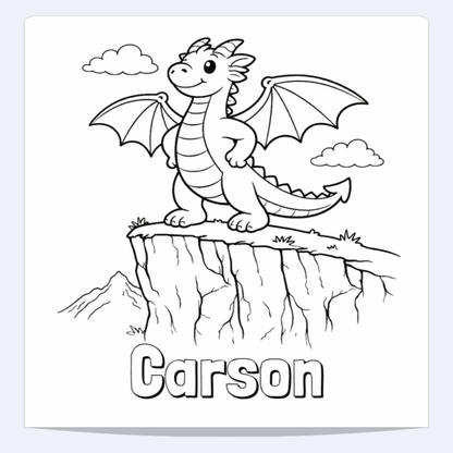 Carson Personalized Coloring Book | Ages 4-8 | L.K. Bunting