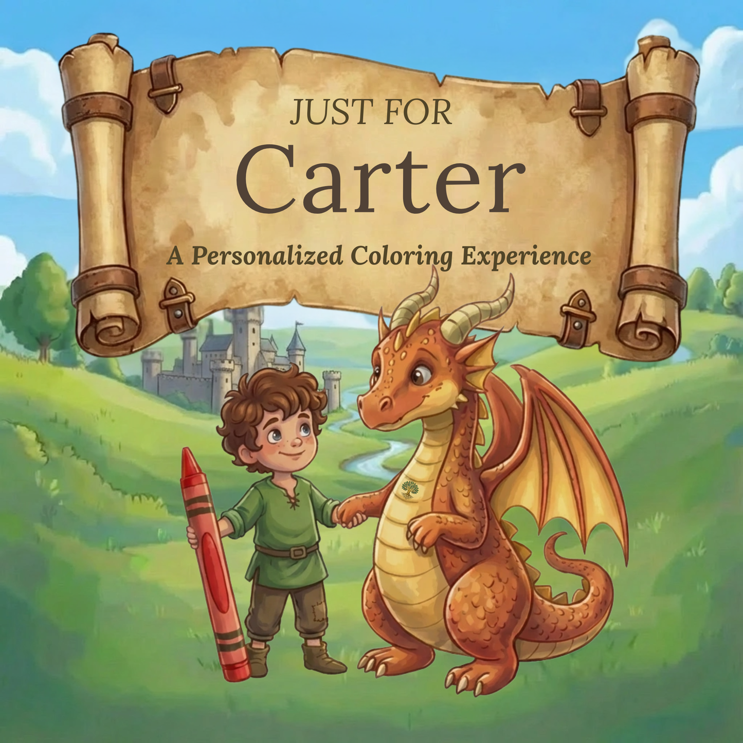 Carter Personalized Coloring Book | Ages 4-8 | L.K. Bunting