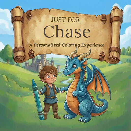 Chase Personalized Coloring Book | Ages 4-8 | L.K. Bunting