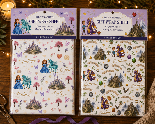 Personalized Gift Wrap-Enter a Name