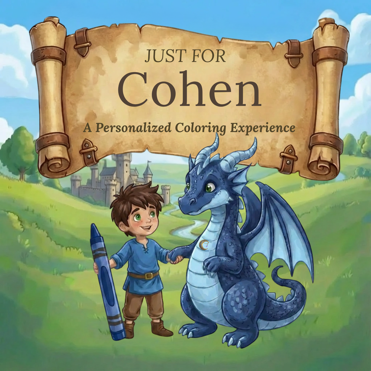Cohen Personalized Coloring Book | Ages 4-8 | L.K. Bunting