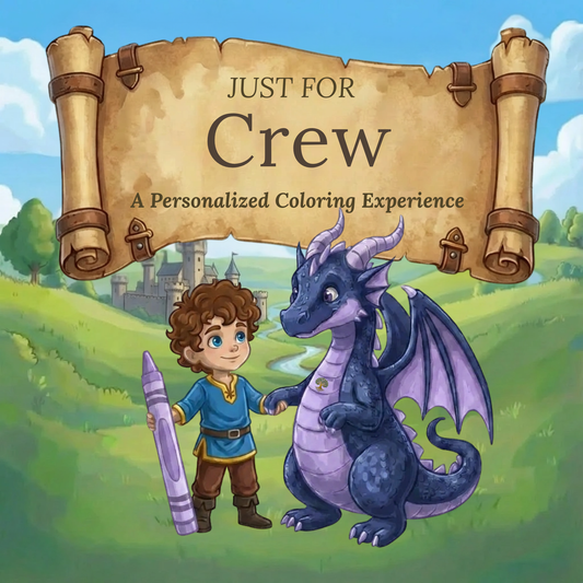 Crew Personalized Coloring Book | Ages 4-8 | L.K. Bunting