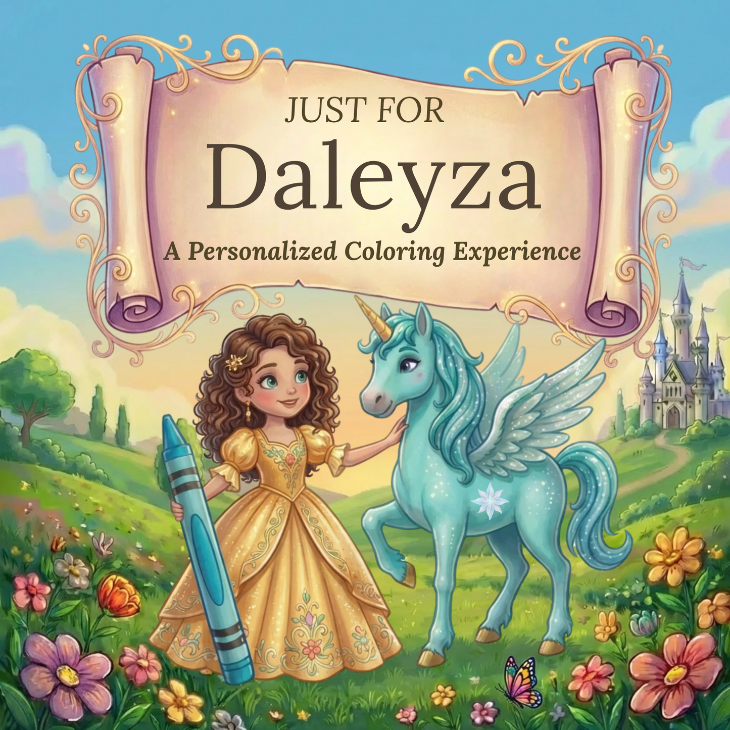 Daleyza Personalized Coloring Book | Ages 4-8 | L.K. Bunting
