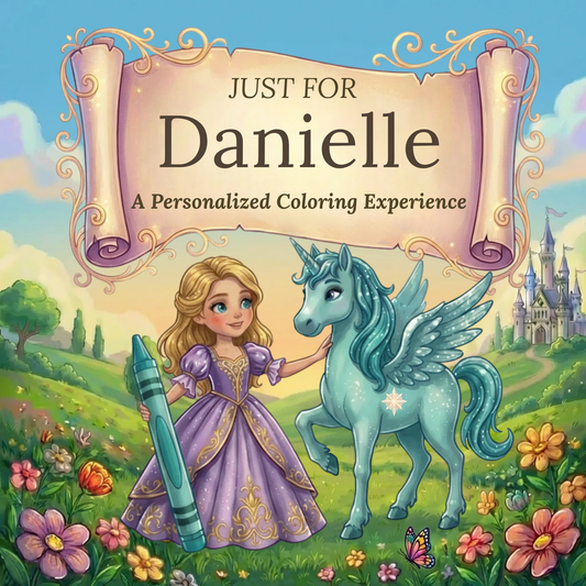Danielle Personalized Coloring Book | Ages 4-8 | L.K. Bunting