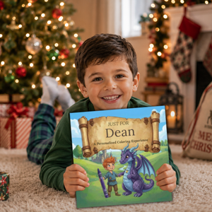 Dean Personalized Coloring Book | Ages 4-8 | L.K. Bunting