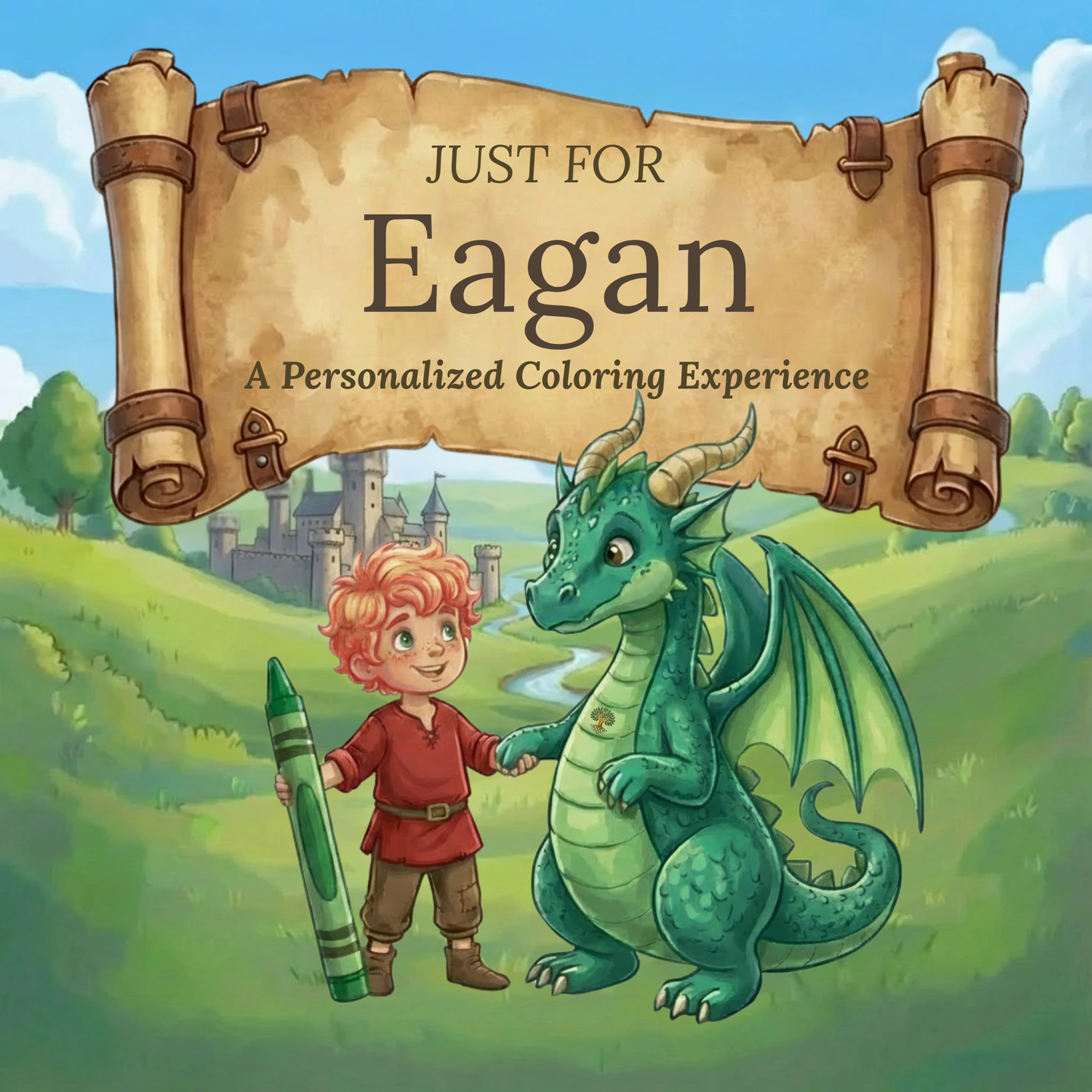 Eagan Personalized Coloring Book | Ages 4-8 | L.K. Bunting