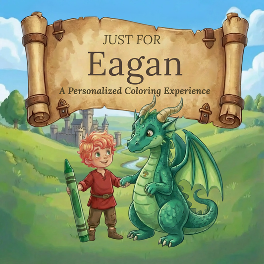 Eagan Personalized Coloring Book | Ages 4-8 | L.K. Bunting