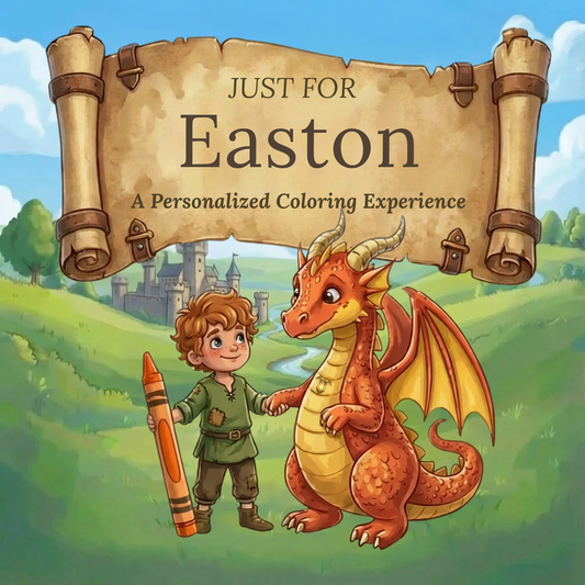 Easton Personalized Coloring Book | Ages 4-8 | L.K. Bunting