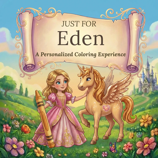 Eden Personalized Coloring Book | Ages 4-8 | L.K. Bunting