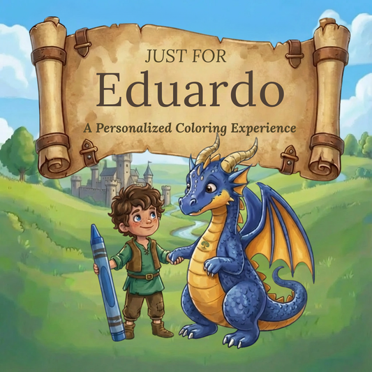 Eduardo Personalized Coloring Book | Ages 4-8 | L.K. Bunting