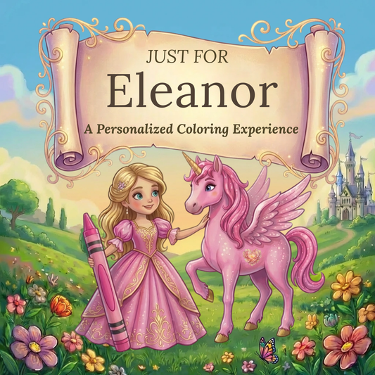 Eleanor Personalized Coloring Book | Ages 4-8 | L.K. Bunting